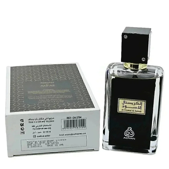 Al Crystal Aswad Eau De Parfum By Adyan 100ml 3.4oz For Men Luxurious Fragrance - Picture 5 of 5
